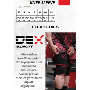 Dex Supports Lasting Energy Knee Sleeve Ortopedik Dizlik 1 Adet