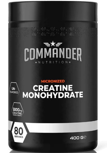 COMMANDERNUTRİTİON Creatine Monohydrate 200Mesh 400g (80 Servis)