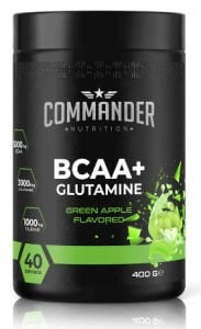 Commander Nutrition  B.C.A.A + Glutamine 400g  Yeşil Aromalı
