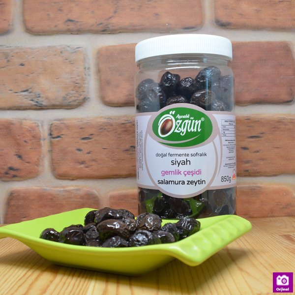 Siyah Sele Zeytin Gemlik 850 Gr