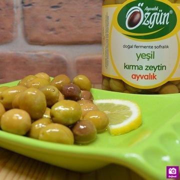 Yeşil Kırma Zeytin Ayvalık 650Gr