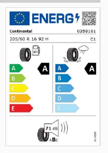 205/60R16 92H EC6 CONTİNENTAL