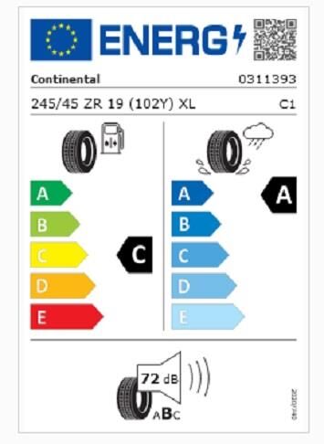 245/45R19 (102Y) XL FR SC7 CONTİNENTAL