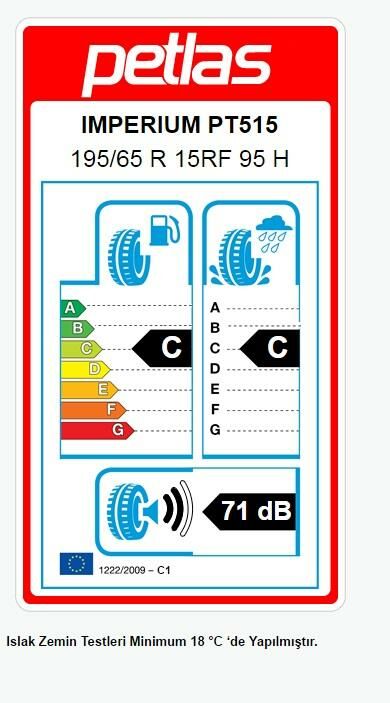 195/65R15 TL 95H REINF. IMPERIUM PT515 PETLAS