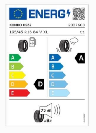 195/45R16 84V XL HS52 KUMHO