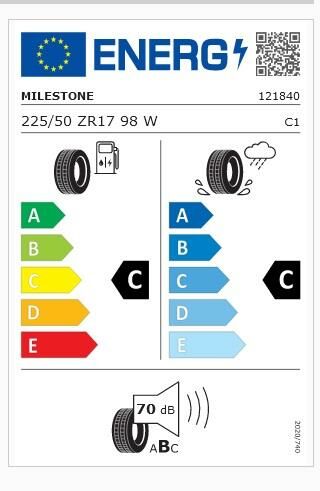 225/50R17 TL 98W REINF. CARMILE SPORT MILESTONE