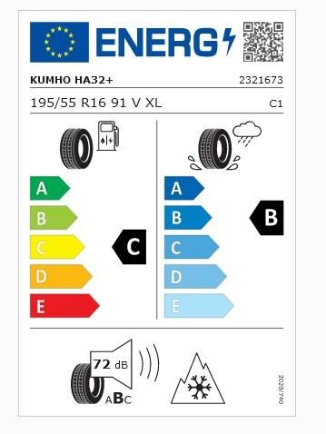 195/55R16 91V HA32 4 MEVSİM KUMHO