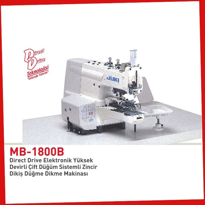 MB-1800B DIRECT DRIVE ÇİFT DÜGME SİSTEMLİ DÜGME