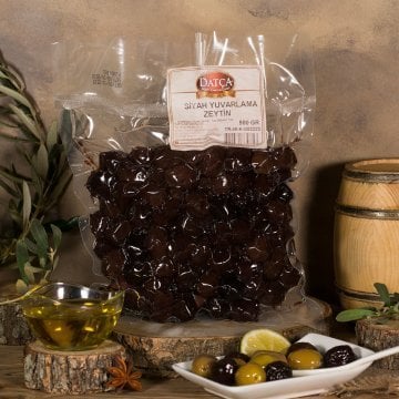 Datça Siyah Yuvarlama Zeytin 500 Gr