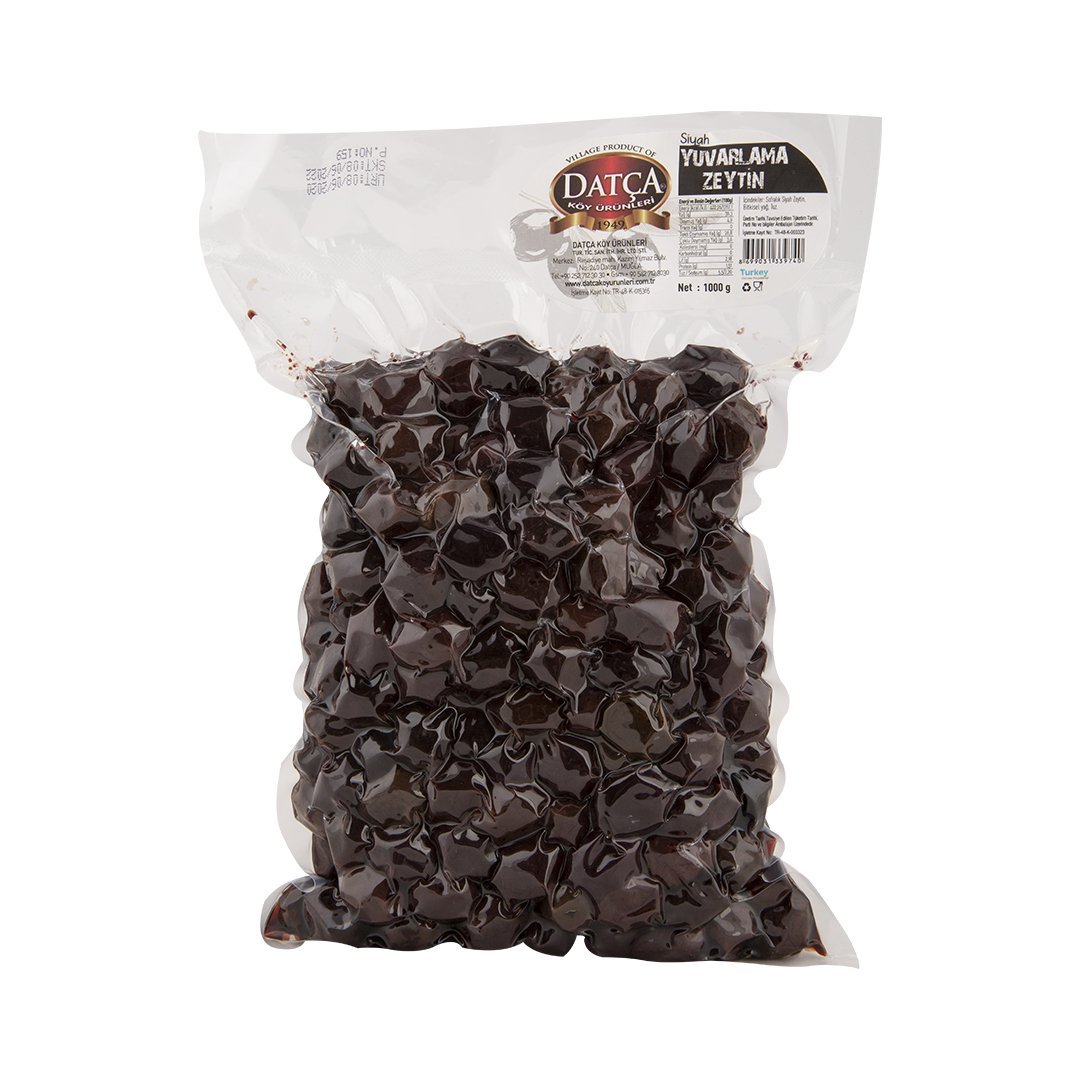 Datça Siyah Yuvarlama Zeytin 1000 Gr