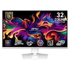 MSI 31.5 MPG 321URXW QD-OLED 3840x2160 (UHD) 16:9 FLAT QD-OLED 240HZ 0.03MS G-SYNC COMPATIBLE  BEYAZ GAMING MONITOR
