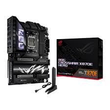 ASUS ROG CROSSHAIR X870E HERO BTF AMD X870E AM5 DDR5 8666 HDMI 2xUSB4 5x M2 USB3.2 WiFi 7 + BT AURA RGB 2.5Gbit + Gbit LAN ATX 18+2+2 Güç Aşamaları, Anakart Arkasına Konumlandırılan Kablo Bağlantıları