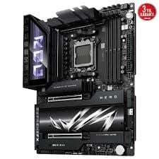 ASUS ROG CROSSHAIR X870E HERO BTF AMD X870E AM5 DDR5 8666 HDMI 2xUSB4 5x M2 USB3.2 WiFi 7 + BT AURA RGB 2.5Gbit + Gbit LAN ATX 18+2+2 Güç Aşamaları, Anakart Arkasına Konumlandırılan Kablo Bağlantıları