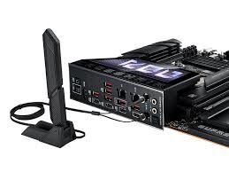 ASUS ROG CROSSHAIR X870E HERO BTF AMD X870E AM5 DDR5 8666 HDMI 2xUSB4 5x M2 USB3.2 WiFi 7 + BT AURA RGB 2.5Gbit + Gbit LAN ATX 18+2+2 Güç Aşamaları, Anakart Arkasına Konumlandırılan Kablo Bağlantıları