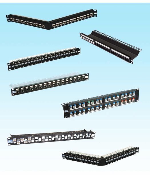 24 Port Keystone Jack UTP Çapraz Panel B