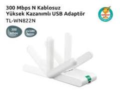 TL-WN822N Kablosuz,300Mbps,2 Adet 3dBi Harici Antenli,N USB Sinyal Alıcı