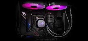 ASUS ROG STRIX LC II 240 ARGB AURA SYNC RGB 120MM*2 ADRESLENEBİLİR RGB FAN CPU SIVI SOĞUTUCUSU BEYAZ V3