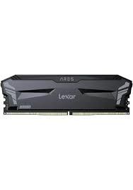 LEXAR ARES RAM DT GAMING DDR4 UDIMM 32GB KIT (2x16GB) 3600 MEMORY WITH HEATSINK BLACK COLOR DUAL PACK LD4BU016G-R3600GD0A