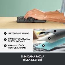 LOGITECH K860 ERGONOMİK KURUMSAL KLAVYE SİYAH 920-010354