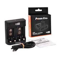 Power-Xtra Pil Şarj Cihazı PX200 Ni-Mh-Ni-Cd AA-AAA-9V + Varta 9V. Pil