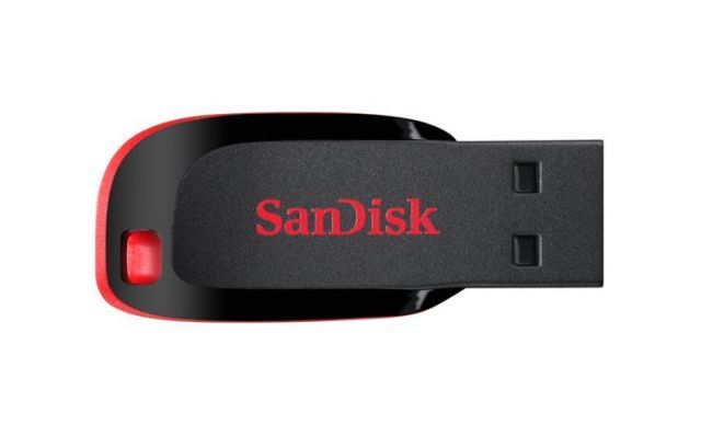 SDCZ50-128G-B35 128GB, USB 2.0, Blade, Flash Bellek