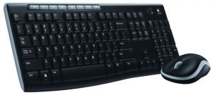 920-004525 MK270,Kablosuz,Nano Alıcılı,Q Multimedya TR Klavye,Optik Mouse Set,Siyah