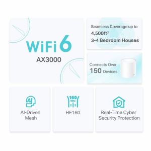 DECO-X50-2P AX3000 Whole Home Mesh Wi-Fi 6 System