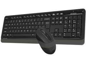 FG1010-GRI A4 TECH FG1010 Gri Kablosuz SET (Q Türkçe Multimedya Klavye+Optik Mouse)