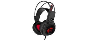 MSI GG DS502 GAMING HEADSET 7.1 CEVRESEL SES 2X40MM SURUCU KIRMIZI DRAGON LED AYDINLATMA KABLO KUMANDA MIKROFON 2M ORGU KABLO USB BAGLANTI OYUNCU KULAKUSTU KULAKLIK