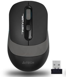 FG10-GRI A4 TECH FG10 Siyah/Gri Optik Nano Kablosuz Mouse-2000 DPI