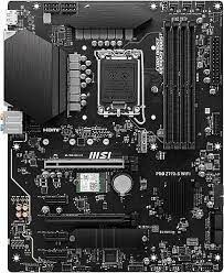 MSI MB PRO Z790-S WIFI INTEL Z790 LGA1700 DDR5 6600(OC) 2XM2 4XSATA HDMI DP WIFI 6E 2.5Gbps LAN ATX