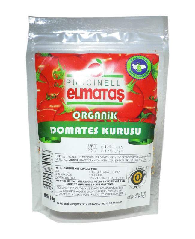 ORGANİK DOMATES KURUSU 50GR