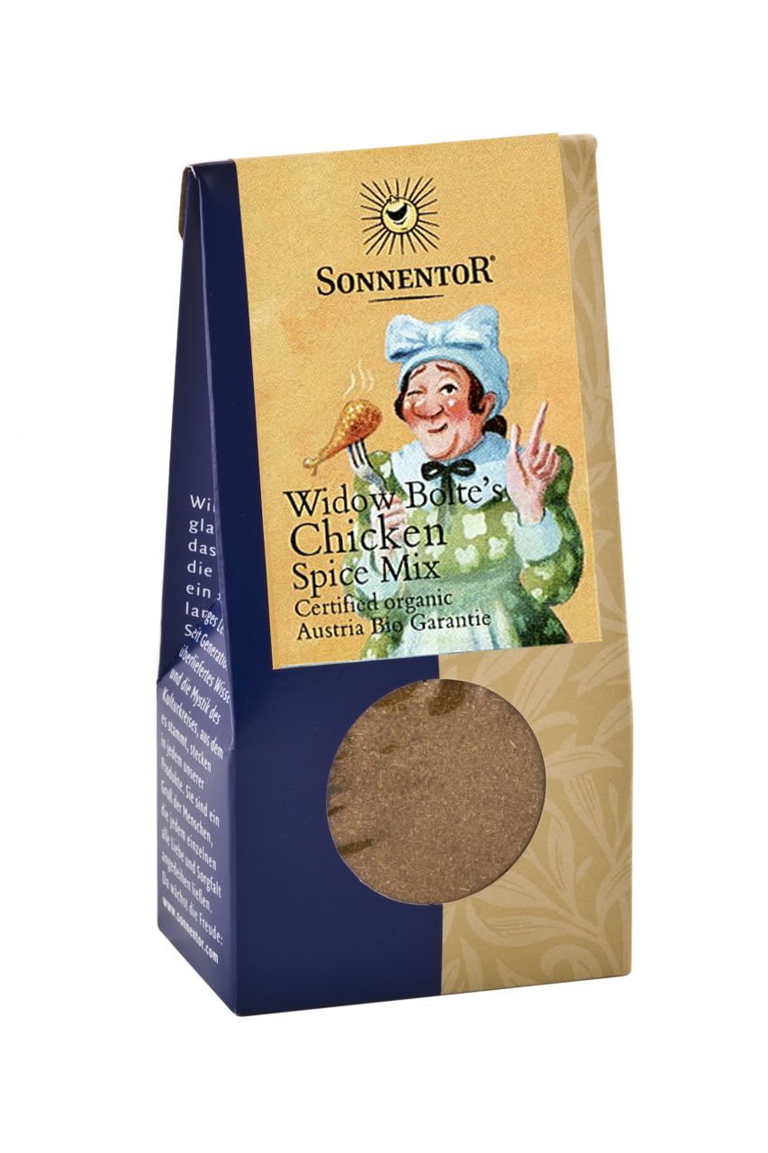 WIDOW BOLTE CHICKEN SPICE MIX, 35 g (Kekikli, Kırmızı Biberli ve Biberiyeli Organik Baharat Karışımı)