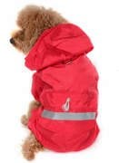 Küçük ve Orta Irk Köpek Paçalı Yağmurluk - Jorma Kırmızı