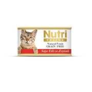 Nutri Feline Tahılsız Sığır Etli Zeytinli Kedi Konservesi 85 Gr