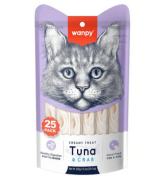 Wanpy Ton Balıklı&Yengeçli Sıvı Kedi Ödülü 25*14 gr