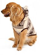 Köpek Büyük Irk Sweater Ponponlu Polar Kahverengi