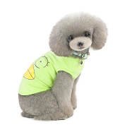Köpek Küçük ve Orta Irk T-shirt Duck Yeşil