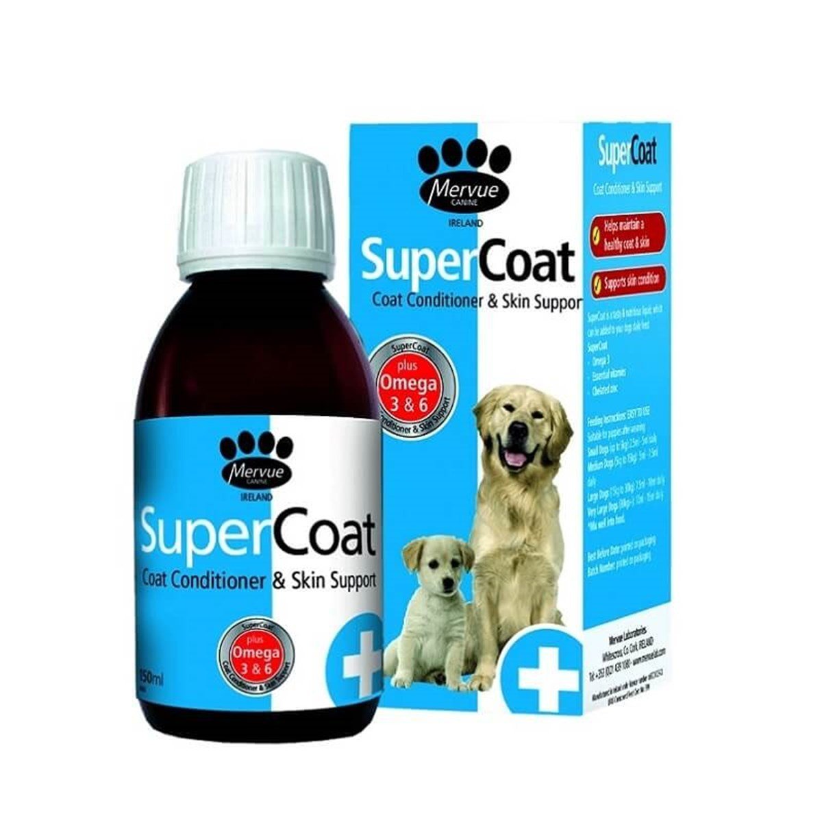 Mervue SuperCoat Köpek Tüy ve Deri Desteği Sıvısı 150 ML