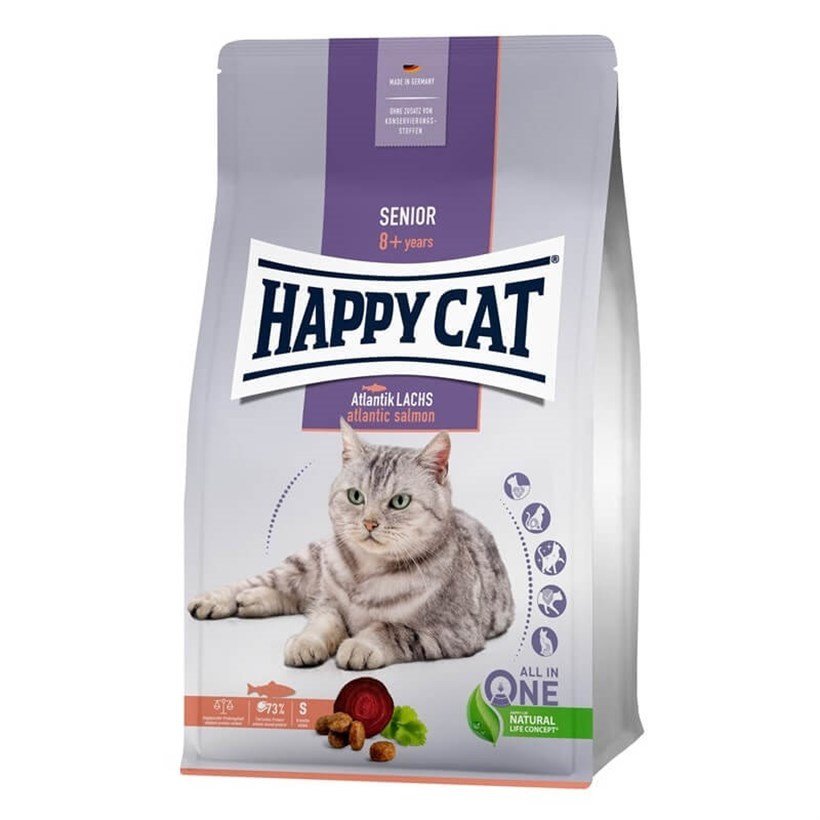 Happy Cat Senior Atlantic Lach Somonlu Yaşlı Kedi Maması 4 kg