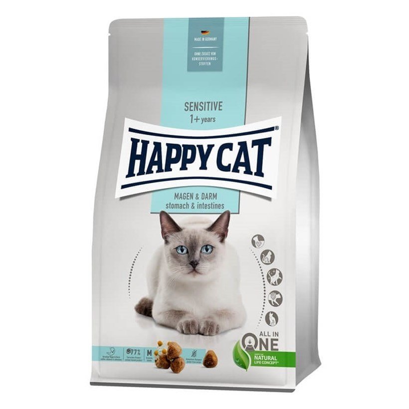 Happy Cat Sensitive Hassas Mide ve Barsaklar İçin Kedi Maması 1.3 kg