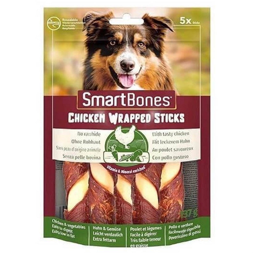 Smart Bones Tavuklu Büyük Burgu Kemik Köpek Ödülü 5li 125 Gr