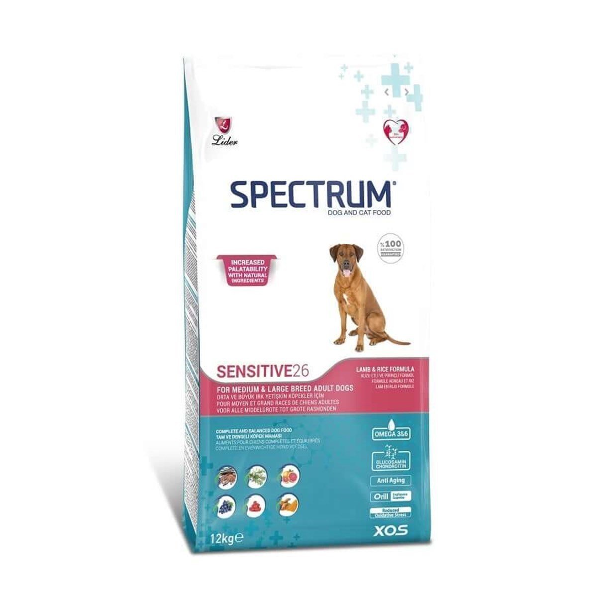 Spectrum Sensitive 26 Kuzulu Hassas Yetişkin Köpek Maması 12 kg