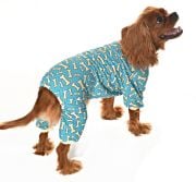 Küçük ve Orta Irk Köpek Pijama Tulum - Bones - Köpek Kıyafeti