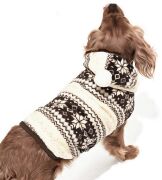 Köpek Ceket - Ponpon Polar Kahverengi - Köpek Kıyafeti