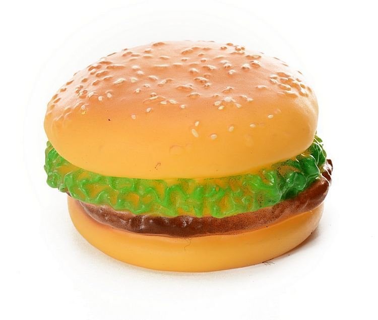 Vinil Köpek Oyuncak Burger