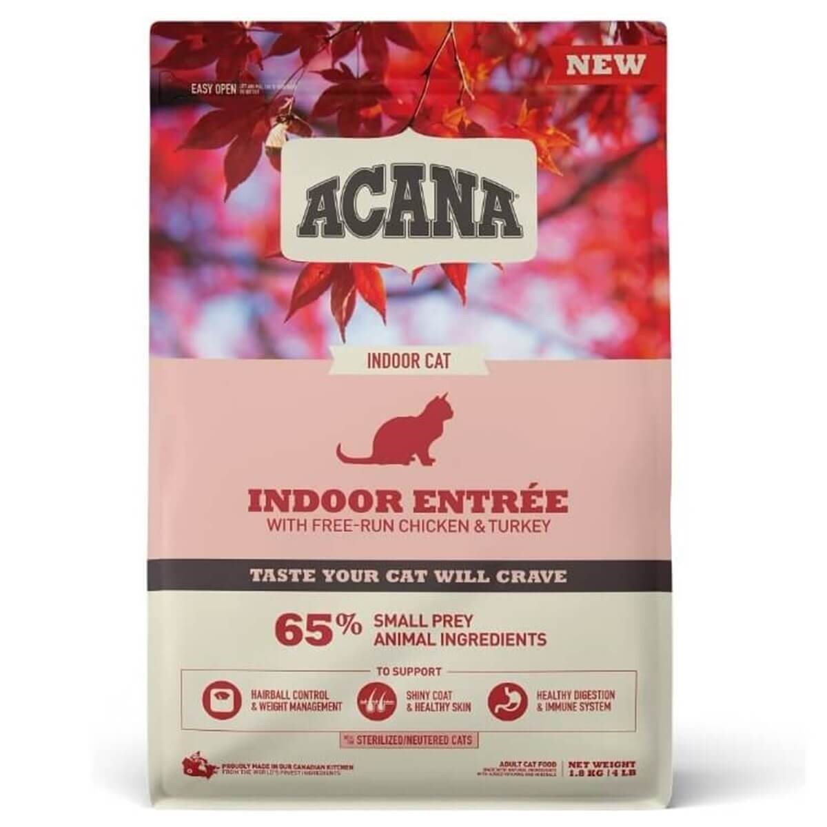 Acana Indoor Entree Sterilised Tavuklu Hindili Kedi Maması 340Gr