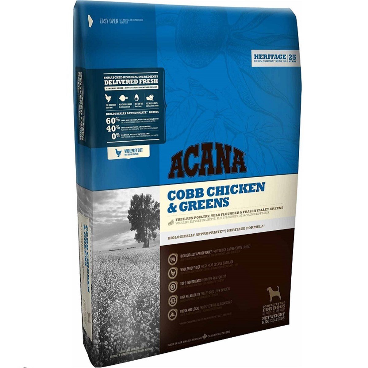 Acana Cobb Chicken & Greens Tavuklu Sebzeli Köpek Maması 2 Kg