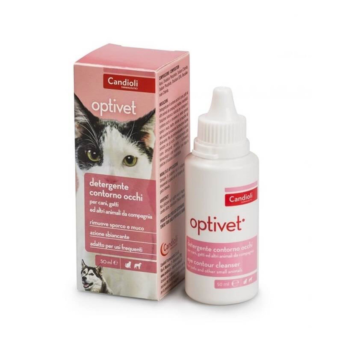 Candioli Optivet Kedi Ve Köpek Göz Temizleme Losyonu 50 ml