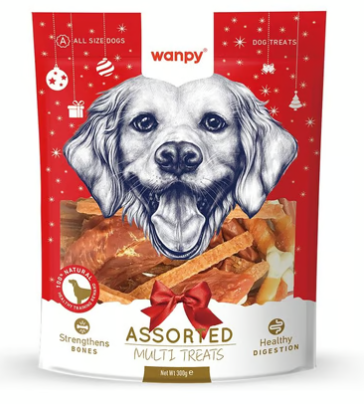 Wanpy Karışık Yılbaşı Köpek Ödülü 300 gr